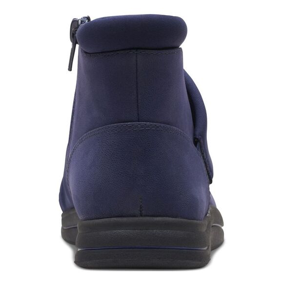 CLOUD STEPPERS BY CLARKS Womens Navy Breeze Round Toe Zip-Up Booties 5.5 M - Picture 2 of 4